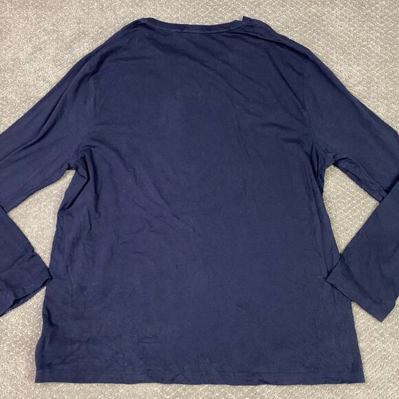 Greyson Long Sleeve Shirt Men's XL Navy Blue Pima Cotton Spandex Performance - Picture 4 of 9
